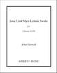 Jesu Crist, Myn Leman Swete SATB choral sheet music cover